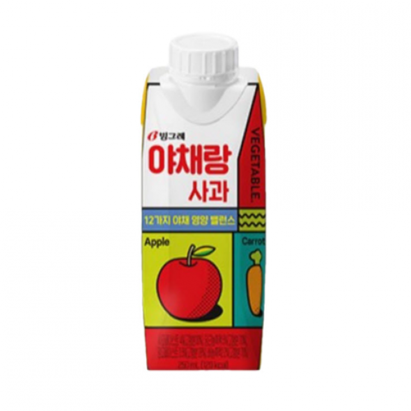 빙그레)야채랑사과 250ml