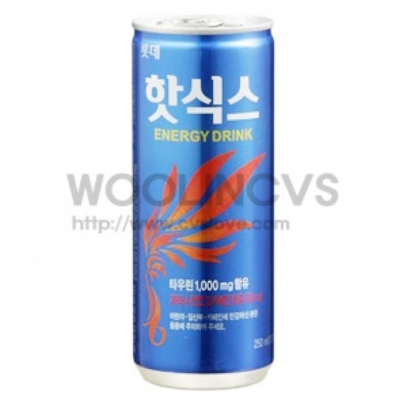 롯데)핫식스캔250ml