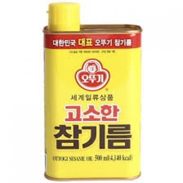 오뚜기)고소한참기름캔500ml